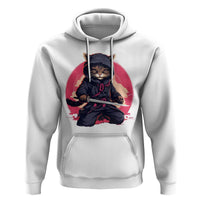 Japanese Ninja Cat Hoodie Ancient Japan Warrior Samurai Tattoo Kawaii Vintage
