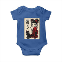 Japanese Gothic Kawaii Anime Samurai Cat Baby Onesie Japan Female Bushido Graphic With Kanji Retro Vintage