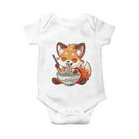 Kawaii Fox Ramen Japanese Baby Onesie Japanese Anime Otaku Manga Cute Graphic