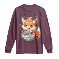 Kawaii Fox Ramen Japanese Long Sleeve Shirt Japanese Anime Otaku Manga Cute Graphic