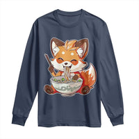 Kawaii Fox Ramen Japanese Long Sleeve Shirt Japanese Anime Otaku Manga Cute Graphic
