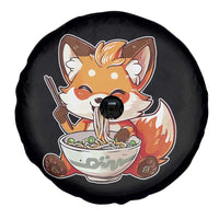 Kawaii Fox Ramen Japanese Spare Tire Cover Japanese Anime Otaku Manga Cute Graphic
