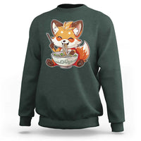 Kawaii Fox Ramen Japanese Sweatshirt Japanese Anime Otaku Manga Cute Graphic - Wonder Print Shop