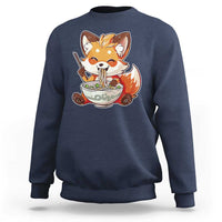 Kawaii Fox Ramen Japanese Sweatshirt Japanese Anime Otaku Manga Cute Graphic - Wonder Print Shop