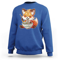 Kawaii Fox Ramen Japanese Sweatshirt Japanese Anime Otaku Manga Cute Graphic - Wonder Print Shop