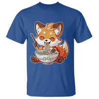 Kawaii Fox Ramen Japanese T Shirt Japanese Anime Otaku Manga Cute Graphic - Wonder Print Shop