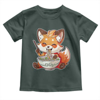 Kawaii Fox Ramen Japanese Toddler T Shirt Japanese Anime Otaku Manga Cute Graphic