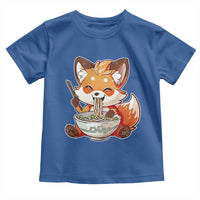 Kawaii Fox Ramen Japanese Toddler T Shirt Japanese Anime Otaku Manga Cute Graphic
