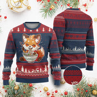 Kawaii Fox Ramen Japanese Ugly Christmas Sweater Japanese Anime Otaku Manga Cute Graphic - Wonder Print Shop