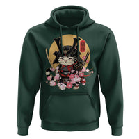 Japanese Samurai Cat Hoodie Ancient Ninja Kitten Warrior Tattoo Kawaii Otaku Retro