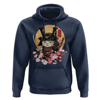 Japanese Samurai Cat Hoodie Ancient Ninja Kitten Warrior Tattoo Kawaii Otaku Retro