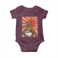 Kawaii Capybara Ramen Baby Onesie Cute Capy Meme Japanese Noodles Lover