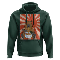 Kawaii Capybara Ramen Hoodie Cute Capy Meme Japanese Noodles Lover