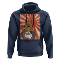 Kawaii Capybara Ramen Hoodie Cute Capy Meme Japanese Noodles Lover