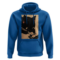 Kawaii Cat Eating Sushi Hoodie Japanese Anime Manga Otaku Retro Vintage Graphic