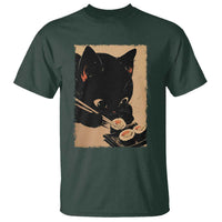 Kawaii Cat Eating Sushi T Shirt Japanese Anime Manga Otaku Retro Vintage Graphic - Wonder Print Shop