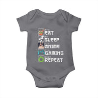 Eat Sleep Anime Gaming Repeat Baby Onesie Kawaii Otaku Gamer Manga Lover