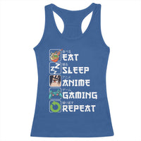 Eat Sleep Anime Gaming Repeat Racerback Tank Top Kawaii Otaku Gamer Manga Lover