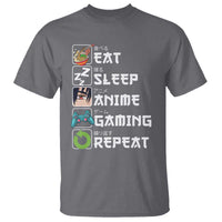 Eat Sleep Anime Gaming Repeat T Shirt Kawaii Otaku Gamer Manga Lover - Wonder Print Shop