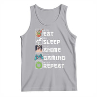Eat Sleep Anime Gaming Repeat Tank Top Kawaii Otaku Gamer Manga Lover