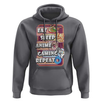 Eat Sleep Anime Gaming Repeat Hoodie Kawaii Otaku Manga Ramen Lover