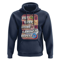 Eat Sleep Anime Gaming Repeat Hoodie Kawaii Otaku Manga Ramen Lover