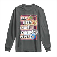 Eat Sleep Anime Gaming Repeat Long Sleeve Shirt Kawaii Otaku Manga Ramen Lover
