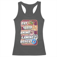 Eat Sleep Anime Gaming Repeat Racerback Tank Top Kawaii Otaku Manga Ramen Lover