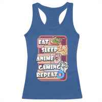 Eat Sleep Anime Gaming Repeat Racerback Tank Top Kawaii Otaku Manga Ramen Lover