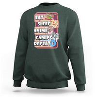 Eat Sleep Anime Gaming Repeat Sweatshirt Kawaii Otaku Manga Ramen Lover - Wonder Print Shop