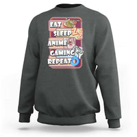 Eat Sleep Anime Gaming Repeat Sweatshirt Kawaii Otaku Manga Ramen Lover - Wonder Print Shop