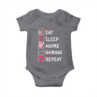 Eat Sleep Anime Gaming Repeat Baby Onesie Otaku Gamer Manga Lover Japanese Pop Culture