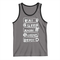 Eat Sleep Anime Gaming Repeat Tank Top Otaku Gamer Manga Lover