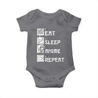 Eat Sleep Anime Repeat Baby Onesie Japan Otaku Manga Lover