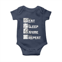 Eat Sleep Anime Repeat Baby Onesie Japan Otaku Manga Lover