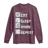 Eat Sleep Anime Repeat Long Sleeve Shirt Japan Otaku Manga Lover