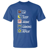 Eat Sleep Anime Gaming Repeat T Shirt Kawaii Otaku Gamer Manga Ramen Lover - Wonder Print Shop