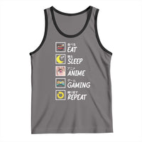 Eat Sleep Anime Gaming Repeat Tank Top Kawaii Otaku Gamer Manga Ramen Lover