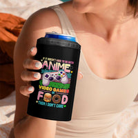 Anime Video Games Food 4 in 1 Can Cooler Tumbler Japan Kawaii Gamer Otaku Aesthetic