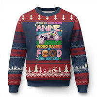Anime Video Games Food Ugly Christmas Sweater Japan Kawaii Gamer Otaku Aesthetic - Wonder Print Shop