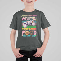 Anime Video Games Food T Shirt For Kid Japan Kawaii Gamer Otaku Aesthetic