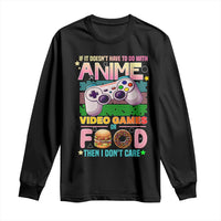Anime Video Games Food Long Sleeve Shirt Japan Kawaii Gamer Otaku Aesthetic