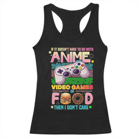 Anime Video Games Food Racerback Tank Top Japan Kawaii Gamer Otaku Aesthetic
