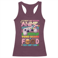 Anime Video Games Food Racerback Tank Top Japan Kawaii Gamer Otaku Aesthetic