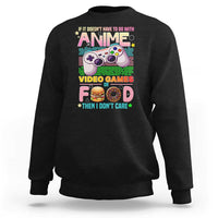 Anime Video Games Food Sweatshirt Japan Kawaii Gamer Otaku Aesthetic