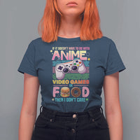 Anime Video Games Food T Shirt For Women Japan Kawaii Gamer Otaku Aesthetic