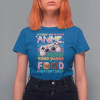 Anime Video Games Food T Shirt For Women Japan Kawaii Gamer Otaku Aesthetic