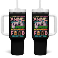 Anime Video Games Food Tumbler With Handle Japan Kawaii Gamer Otaku Aesthetic