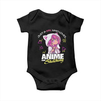 Just A Girl Who Loves Anime and Sketching Baby Onesie Japan Kawaii Otaku Manga Lover