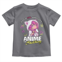 Just A Girl Who Loves Anime and Sketching Toddler T Shirt Japan Kawaii Otaku Manga Lover